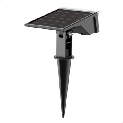 Imagem de Kit 4 Luminária LED Spot Solar Espeto Jardim 10 Lúmens 3000k