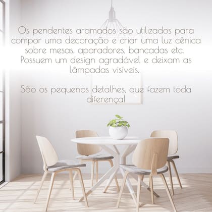 Imagem de Kit 4 Luminária Pendente Aramado Diamante Preto Cabo Preto