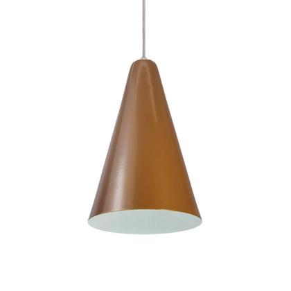 Imagem de Kit 4 Luminária Pendente Cone Com Interior Branco Brilho Com Fiação 110/220v