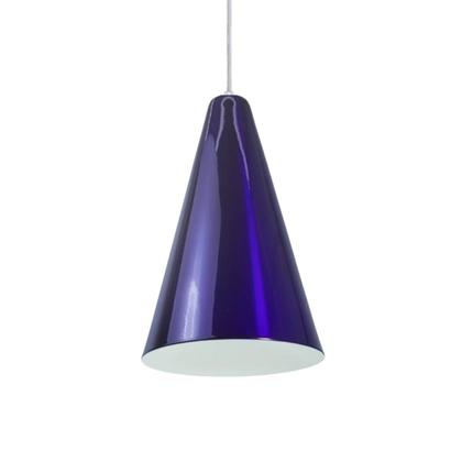 Imagem de Kit 4 Luminária Pendente Cone Com Interior Branco Brilho Com Fiação 110/220v