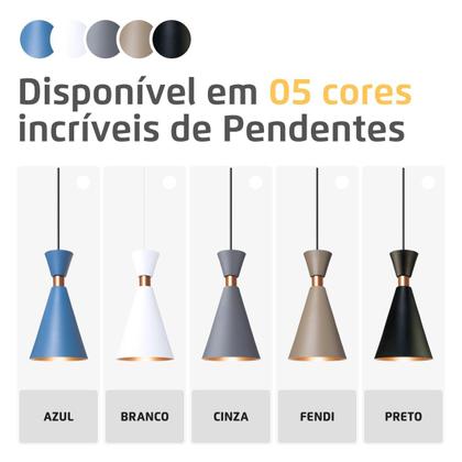 Imagem de Kit 4 Luminária Pendente Mini Pequim 24Cm Balcão Bancada