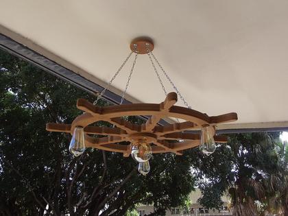 Imagem de Kit 4 Lustre Luminária Pendente 85Cm Leme De Navio 4B