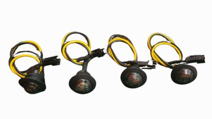 Imagem de Kit 4 Luz Led Conjunto Completo Cor Âmbar P/ Grade Universal Saveiro Hylux F250 Ranger Amarok Strada