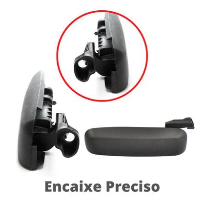 Imagem de Kit 4 Maçaneta Externa Porta Dianteira/Traseira Direita Esquerda Puxador Compatível Fiat Uno II 10 a 14 Dianteira / Uno II Fase I 14 a 21 Traseira