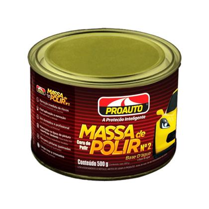 Imagem de Kit 4 Massas Polir Nº 2 Base Água Carro Moto Caminhão 500g