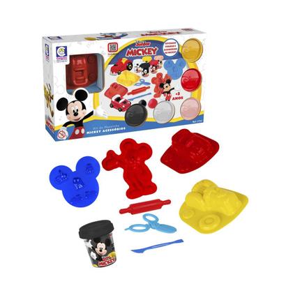 Imagem de Kit 4 Massinhas com Acessórios Mickey Disney - Cotiplás