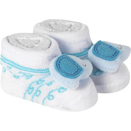 Imagem de Kit 4 Meias Pantufa Bebê Recém Nascido Menino
