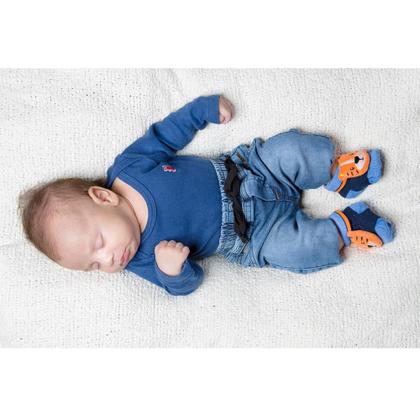 Imagem de Kit 4 Meias Pantufa Bebê Recém Nascido Menino