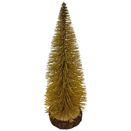 Imagem de Kit 4 Mini Arvore Natal Dourada 20cm Enfeite Mesa Natalino