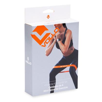 Imagem de Kit 4 Mini Bands Funcional - Faixa Elástica Thera Band Loop VP1081