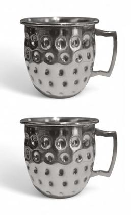 Imagem de Kit 4 Mini Canecas Moscow Mule Martelada Shot Premium 60Ml I