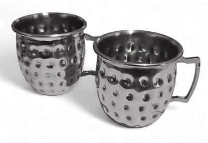 Imagem de Kit 4 Mini Canecas Moscow Mule Martelada Shot Premium 60Ml I