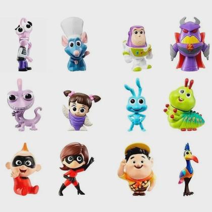 Imagem de Kit 4 mini figuras disney pixar surpresa gmc43 mattel