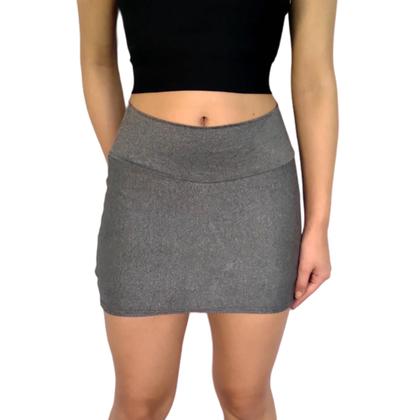 Imagem de Kit 4 Mini Saias Femininas Justas Cós Lisas Cores Sortidas Suplex Pp ao Plus Size