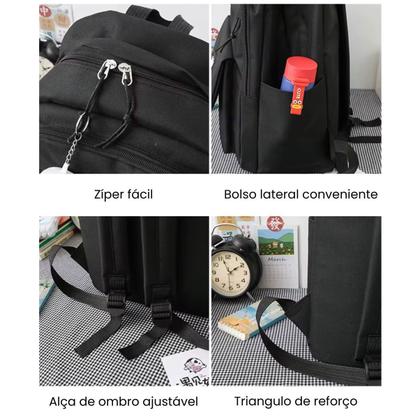 Imagem de Kit 4 Mochila Grande, Bolsa, Pochete E Estojo Liquidação Top