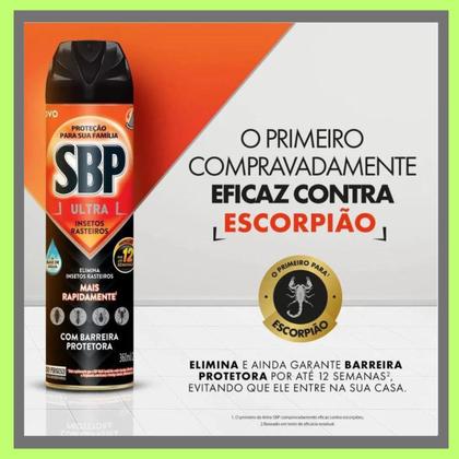 Imagem de Kit 4 Multi-inseticidas Aerossol Rasteiros Ultra Sbp 380ml