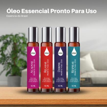 Imagem de Kit 4 Óleos Essenciais Prontos Pele Roll On 10ml - Bem-estar