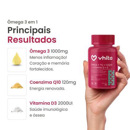 Imagem de Kit 4 Omega 3 TG + CoQ10 + Vitamina D3 - 60 caps.