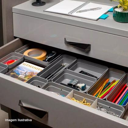 Imagem de Kit 4 Organizador De Gavetas Plástico Cozinha Quarto Multiuso Objetos - KTE 001 Ou