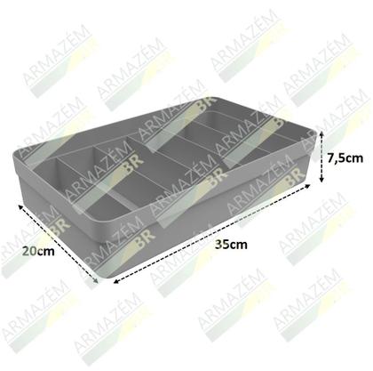 Imagem de Kit 4 Organizador Gavetas Colmeia Divisórias Porta Roupas Íntimas Meias - Ou