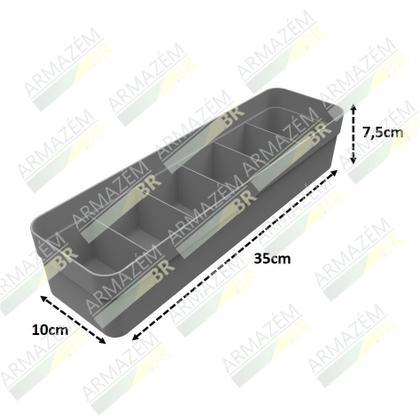 Imagem de Kit 4 Organizador Gavetas Colmeia Divisórias Porta Roupas Íntimas Meias - Ou