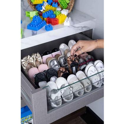 Imagem de Kit 4 Organizador Modular 22cm Paramount Diamond Gavetas Talheres
