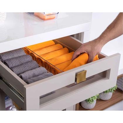 Imagem de Kit 4 Organizador Modular 22cm Paramount Diamond Gavetas Talheres