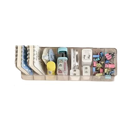 Imagem de Kit 4 Organizadores Acrílico 6 Divisórias Retangular Porta Treco