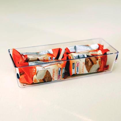 Imagem de Kit 4 Organizadores De Gavetas Acrílico Cristal Modular M