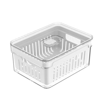 Imagem de Kit 4 Organizadores Geladeira 2,2 Litros Alimentos Vegetais