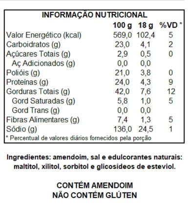 Imagem de Kit 4 Paçoca Zero DaColônia Zero Adição de Açúcar e Vegana