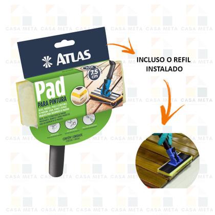 Imagem de Kit 4 Pad Pintura Cabo Plástico Stains E Vernizes Premium