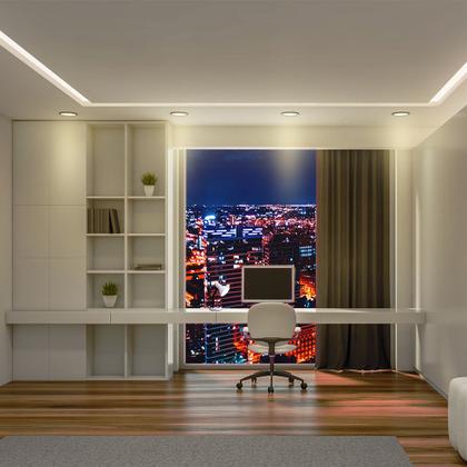 Imagem de Kit 4 Painel LED 18W LYS Redondo Embutir Preto