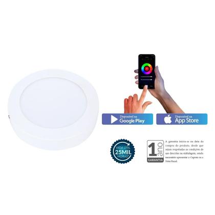 Imagem de Kit 4 Painel LED Plafon Sob Alexa Wi-Fi 18W 2700-6500k Avant