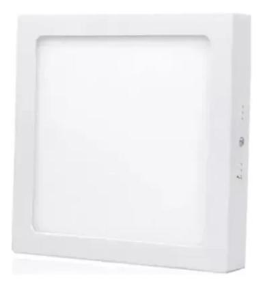 Imagem de Kit 4 Painel Plafon Led18w Luminaria Sobrepor Quadrado 22x22