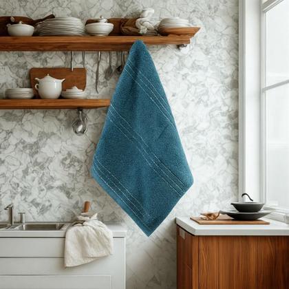 Imagem de Kit 4 Pano Copa Prato Felpudo Atoalhado Gourmet 100% Algodão 397 g/m²