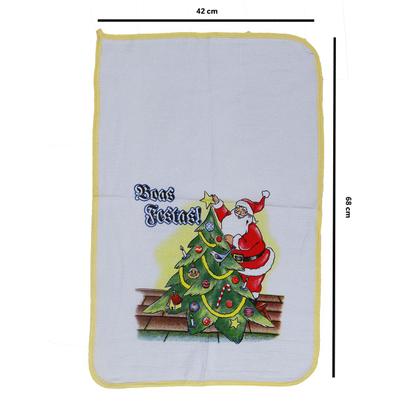 Imagem de Kit 4 Pano De Prato Copa 100 Algodão Com Viés 42x68