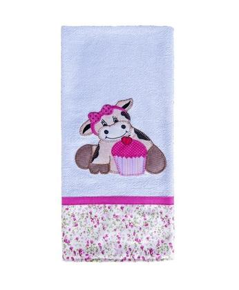 Imagem de Kit 4 Panos Copa Bordado Pé De Galinha 100% Algodão - Pink