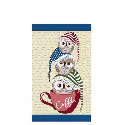 Imagem de Kit 4 Panos de Copa Felpudo Teka Primore - Corujas