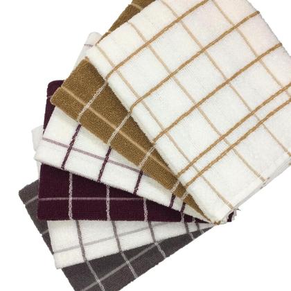 Imagem de Kit 4 Panos de Secar Louça Chef Teka Atoalhado 100% Algodão