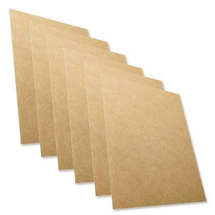 Imagem de Kit 4 Papel Kraft A4 200g reciclado multiuso Jandaia 50 folhas