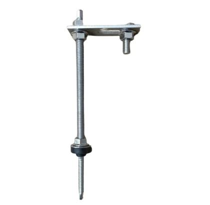 Imagem de Kit 4 Parafuso Placa Solar Suporte Fibro Metal Inox 25 Cm