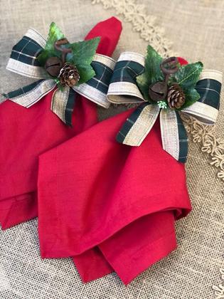 Imagem de Kit 4 Pças Jogo Americano De Mesa Jantar Natal Decoração