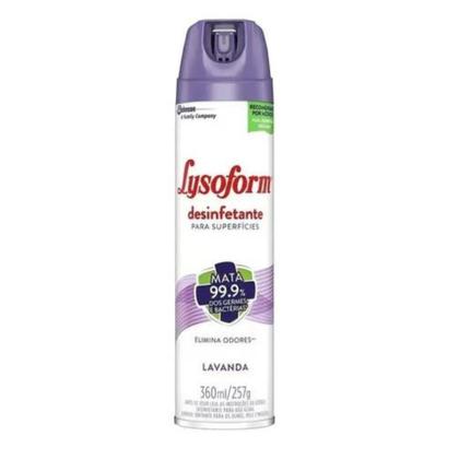 Imagem de Kit 4 pçs lysoforme 360ml lavanda desinfetante superfícies