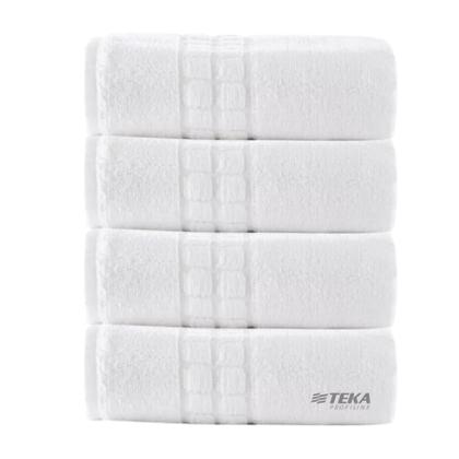 Imagem de Kit 4 pçs Toalhas de Banho Luxo Hotel Profiline Branca Gramatura 500g/m² Teka