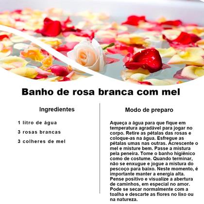 Imagem de Kit 4 pct Chá de Rosa Branca - Rosa Centifolia L. - 50g