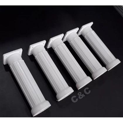 Imagem de Kit 4 Pé De Armário Pezinho De Cozinha Pia Plastico 14 Até 17cm - Móveis/Armario/Cozinha/Balcão