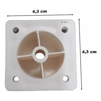 Imagem de Kit 4 Pé De Armário Pezinho De Cozinha Pia Plastico 14 Até 17cm - Móveis/Armario/Cozinha/Balcão