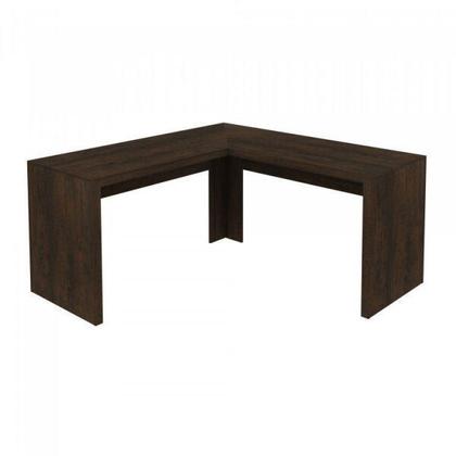 Imagem de Kit 4 peças com 1 Escrivaninha em L, 2 Estantes e 1 Balcão Espresso Móveis