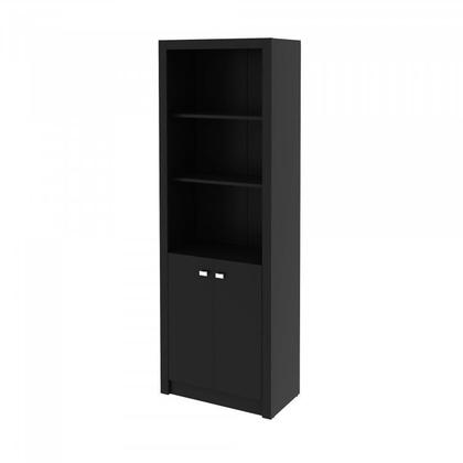 Imagem de Kit 4 peças com 1 Escrivaninha em L, 2 Estantes e 1 Balcão Espresso Móveis